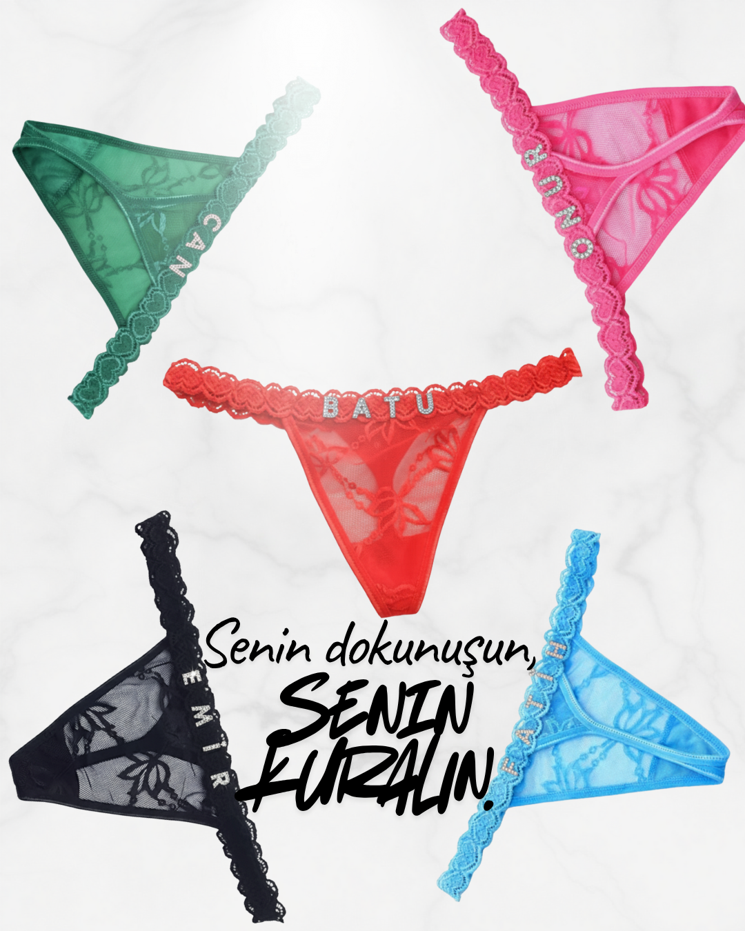 İsme Özel Charm Tanga